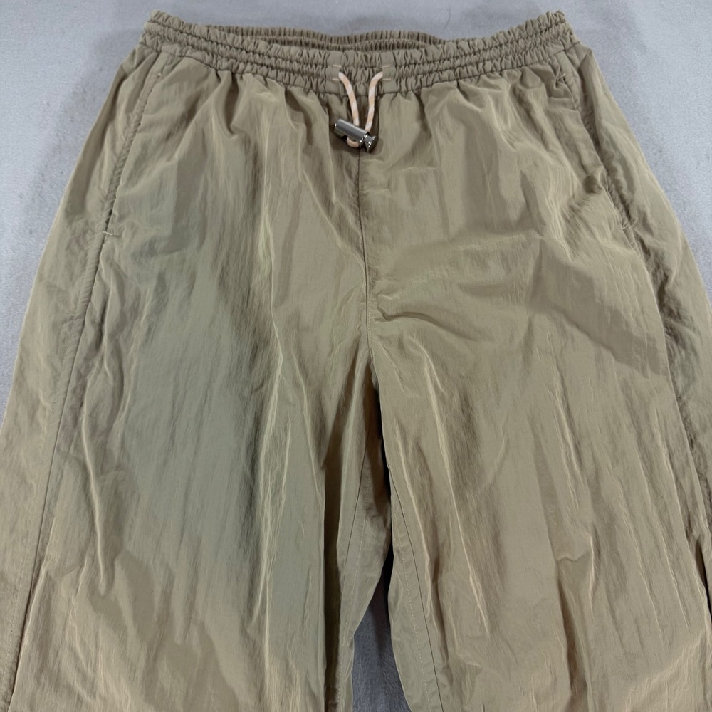Lululemon Lab Nylon Joggers Womens 6 Tan Khaki Toggle Waist Zip Ankle‎ - Picture 2 of 11